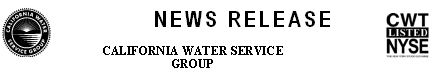 (California Water Service Group Letterhead)